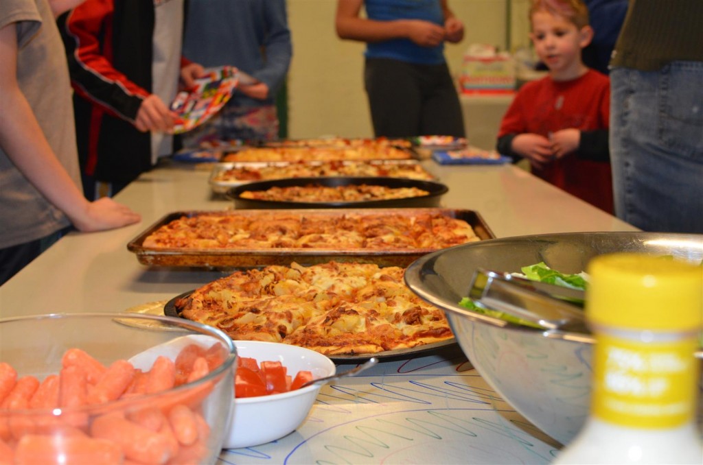 There is nothing quite as tasty as Kathy's homemade pizza ... except maybe another piece of her pizza ...