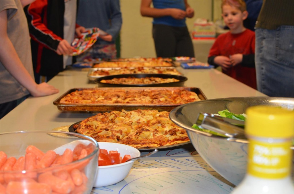 There is nothing quite as tasty as Kathy's homemade pizza ... except maybe another piece of her pizza ... 