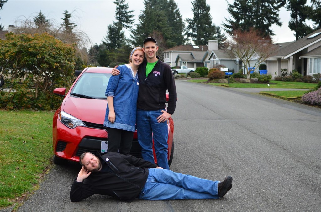 Some of us like to pose with our cars.