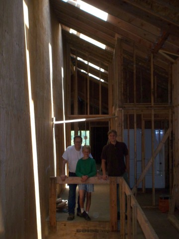 Skylights in the central hall