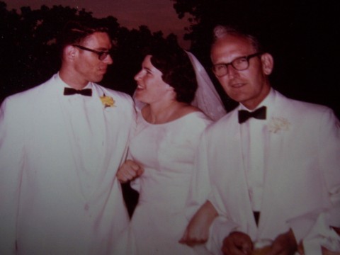 dad, mom and granddaddy