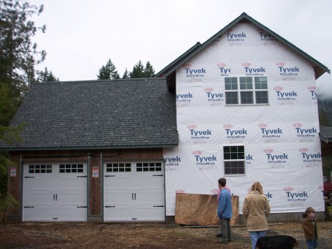 garage doors are on